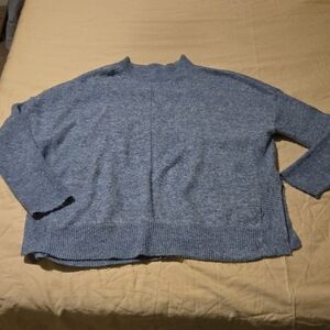 Altar'd State Heather Blue Cowl Neck Sweater